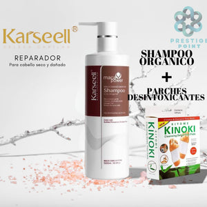 SUPER PACK SHAMPOO KARSEELL CON PARCHES DESINTOXICANTES