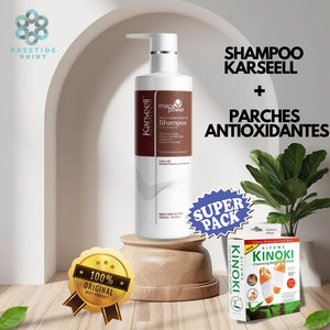 SUPER PACK SHAMPOO KARSEELL CON PARCHES DESINTOXICANTES